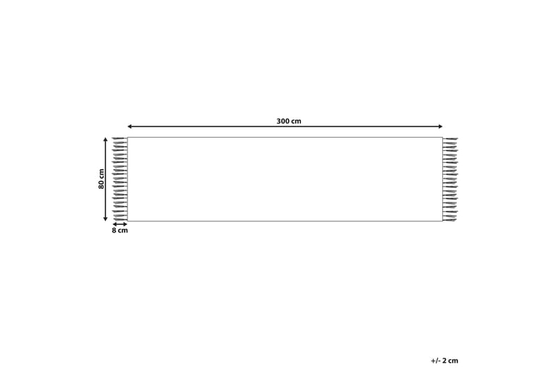 Voskehat Gangmatte 80x300 cm - Rød - Tekstiler - Tæpper - Moderne tæppe - Gangmåtter