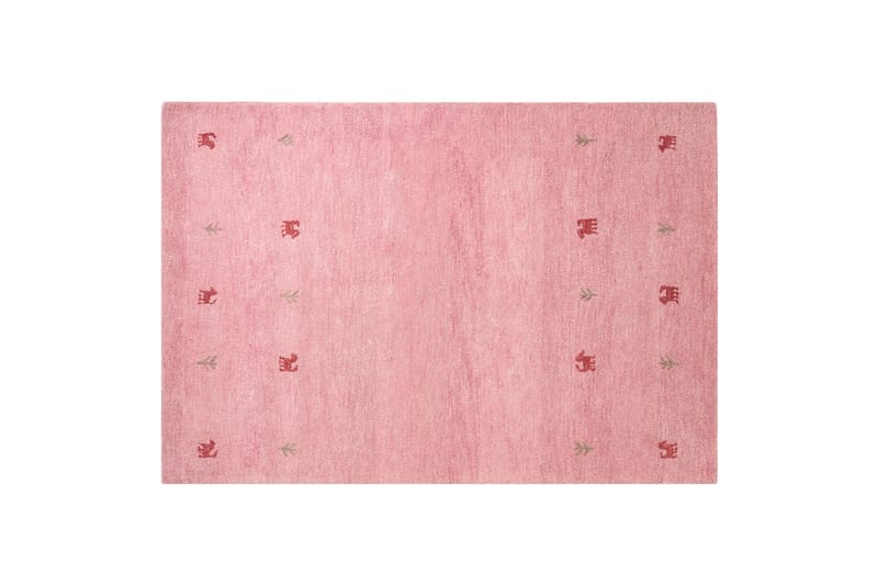 Yulafi Ryetæppe 140x200 cm - Rosa - Tekstiler - Tæpper - Moderne tæppe - Ryatæpper