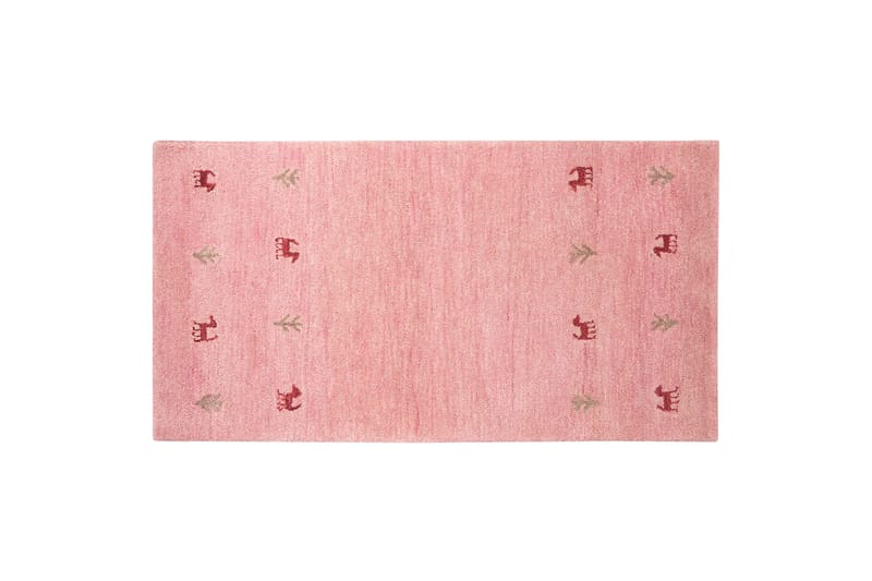 Yulafi Ryetæppe 80x150 cm - Rosa - Tekstiler - Tæpper - Moderne tæppe - Ryatæpper