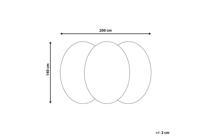 Zabol Uldtæppe 140x200 cm Oval - Sort/hvid - Tekstiler - Tæpper - Moderne tæppe - Uldtæppe