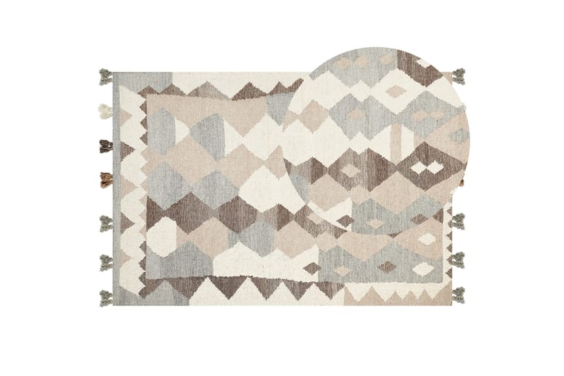 Aralez Kelimtæppe 160x230 cm - Beige - Tekstiler - Tæpper - Orientalske tæpper - Kelimtæpper