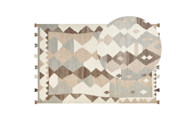 Aralez Kelimtæppe 200x300 cm - Beige - Tekstiler - Tæpper - Orientalske tæpper - Kelimtæpper