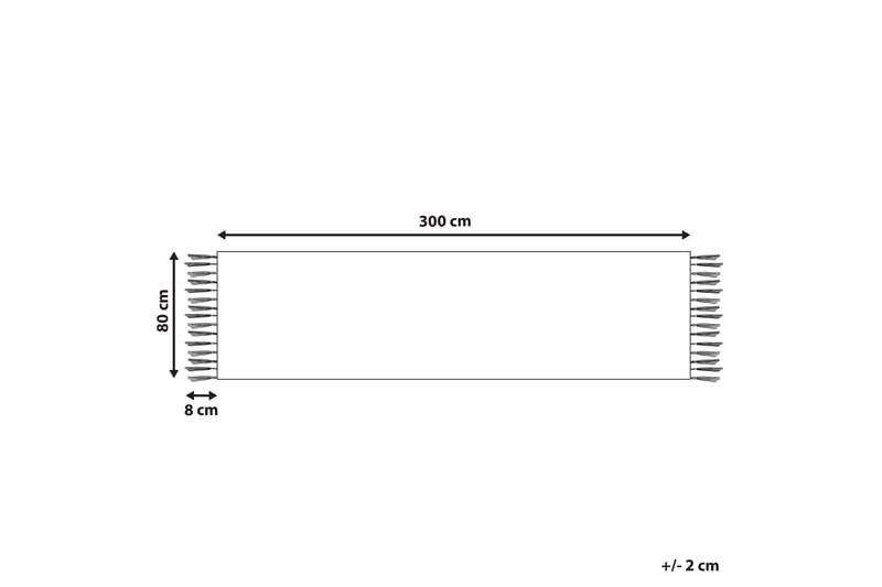 Berdik Kelimtæppe 80x300 cm - Beige - Tekstiler - Tæpper - Orientalske tæpper - Kelimtæpper