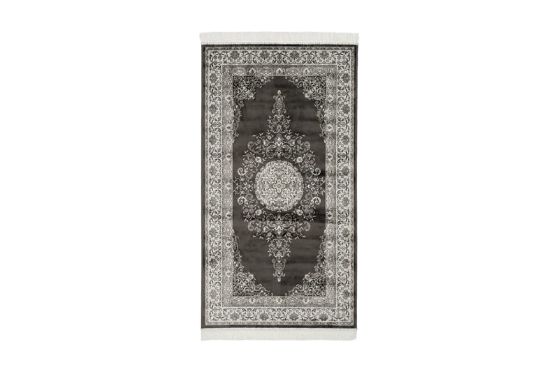 Casablanca Tæppe 80x250 cm - Antracit - Håndvævede tæpper - Gummierede tæpper - Orientalske tæpper - Små tæpper - Persisk tæppe - Store tæpper