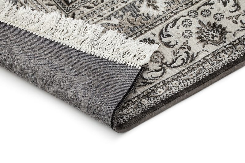 Casablanca Tæppe 80x250 cm - Antracit - Håndvævede tæpper - Gummierede tæpper - Orientalske tæpper - Små tæpper - Persisk tæppe - Store tæpper