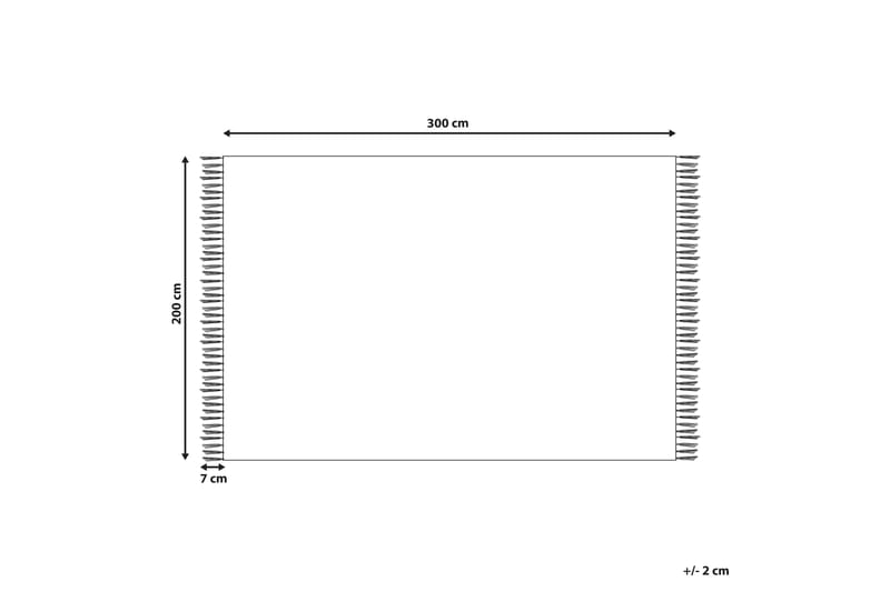 Garni Kelimtæppe 200x300 cm - Rød - Tekstiler - Tæpper - Orientalske tæpper - Kelimtæpper