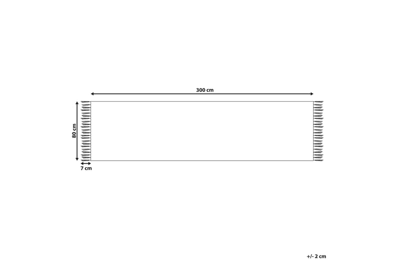 Garni Kelimtæppe 80x300 cm - Rød - Tekstiler - Tæpper - Orientalske tæpper - Kelimtæpper