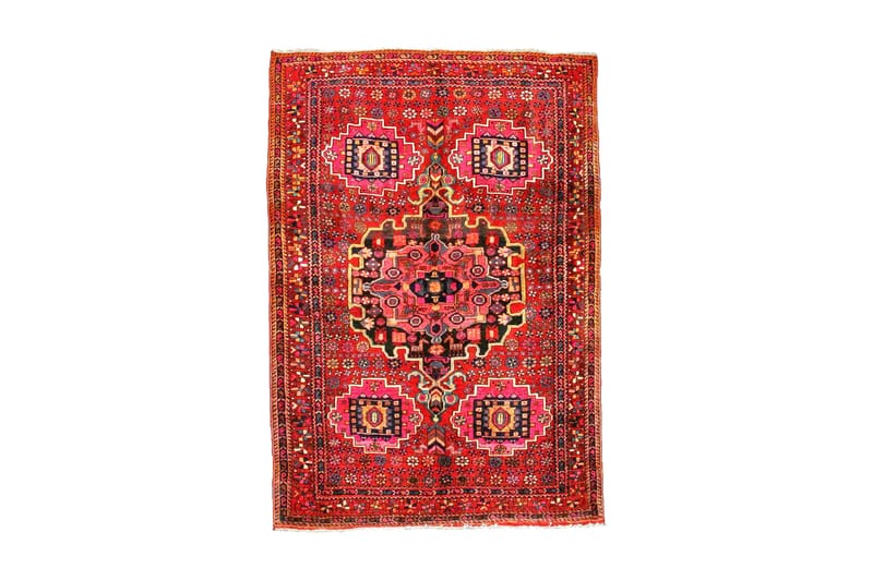 Håndknytten Exclusive persisk nåletæppe 138x202 cm Kelim - Rød - Tekstiler - Tæpper - Orientalske tæpper