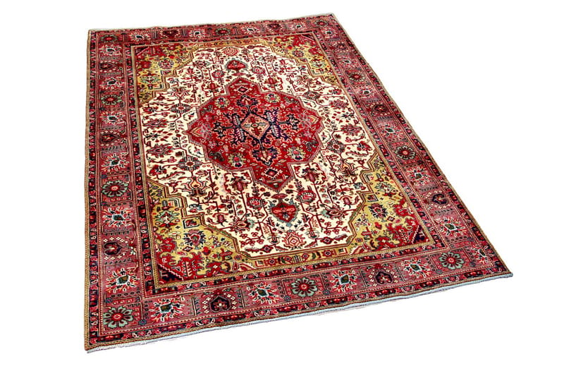 Håndknytten Persisk Patina tæppe 199x288 cm - Beige / rød - Tekstiler - Tæpper - Orientalske tæpper