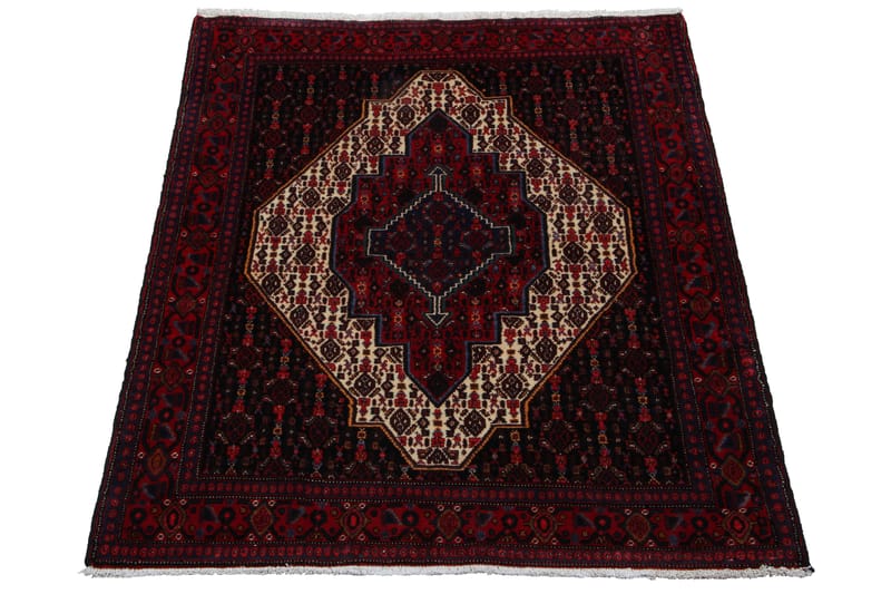 Håndknyttet Exclusive persisk tæppe 130x179 cm - Rød / Beige - Tekstiler - Tæpper - Orientalske tæpper