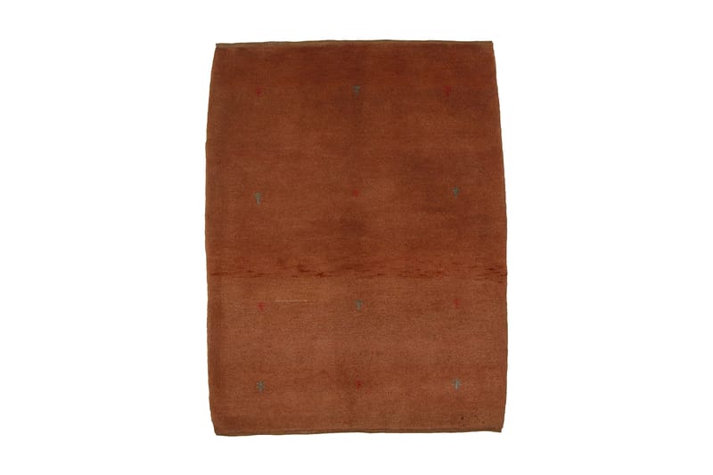 Håndknyttet Gabbeh Shiraz Uld Orange 105x141cm - Håndvævede tæpper - Gummierede tæpper - Orientalske tæpper - Små tæpper - Persisk tæppe - Store tæpper