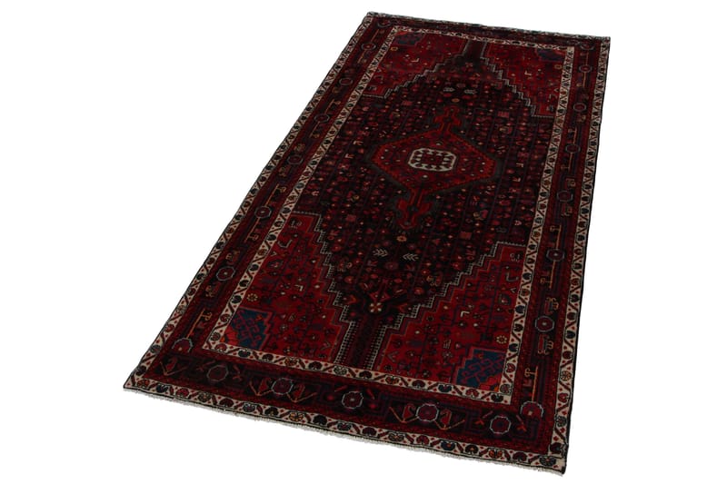 Håndknyttet persisk tæppe 160x322 cm - Rød / mørkeblå - Tekstiler - Tæpper - Orientalske tæpper