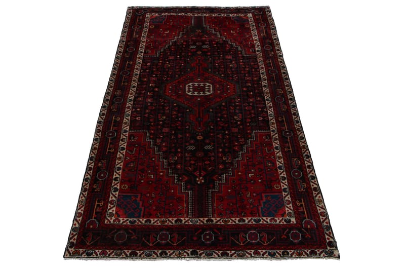 Håndknyttet persisk tæppe 160x322 cm - Rød / mørkeblå - Tekstiler - Tæpper - Orientalske tæpper