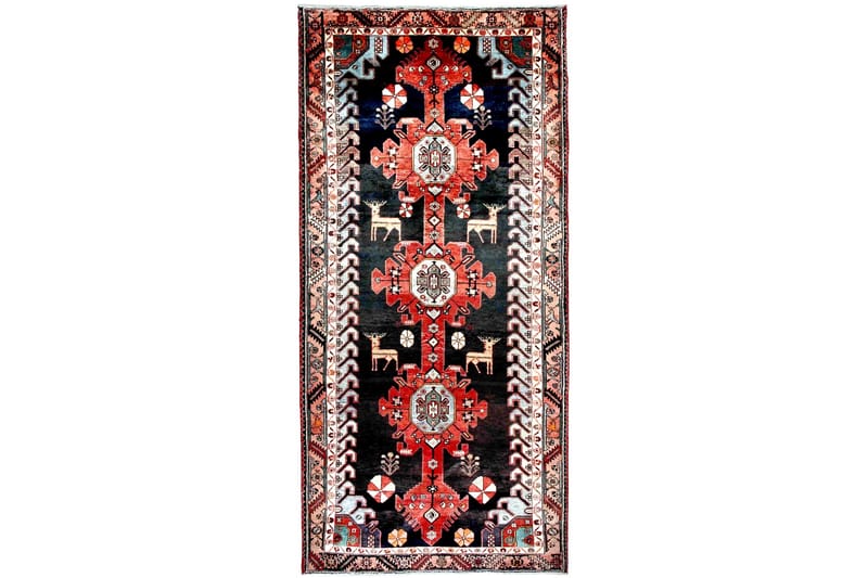 Håndknyttet persisk tæppe 152x343 cm - Mørkeblå / kobber - Tekstiler - Tæpper - Orientalske tæpper