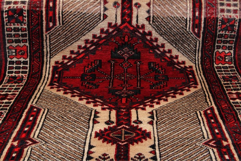 Håndknyttet persisk tæppe Varni 108x215 cm Kelim - Beige / rød - Tekstiler - Tæpper - Orientalske tæpper