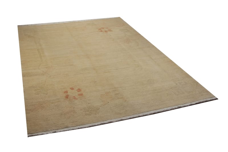 Håndknyttet Persisk Uldtæppe 211x309 cm Gabbeh Shiraz - Beige - Tekstiler - Tæpper - Orientalske tæpper