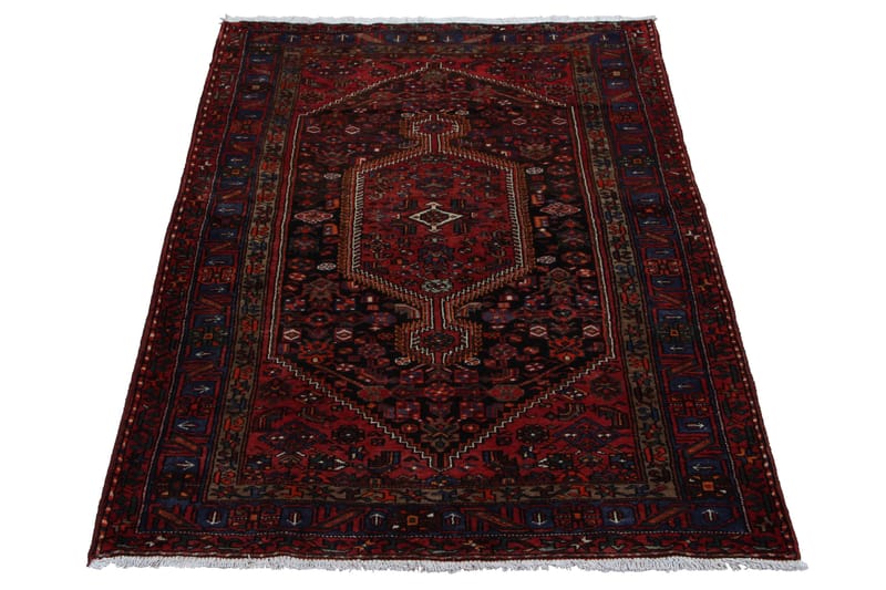 Håndknyttet persisk tæppe 154x235 cm - Mørkeblå / rød - Orientalske tæpper - Persisk tæppe