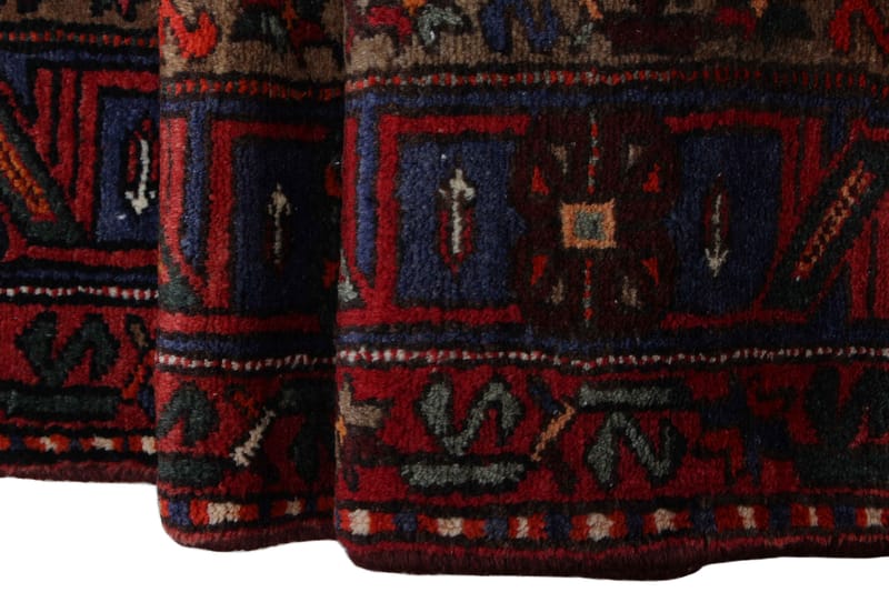 Håndknyttet persisk tæppe 154x235 cm - Mørkeblå / rød - Orientalske tæpper - Persisk t�æppe