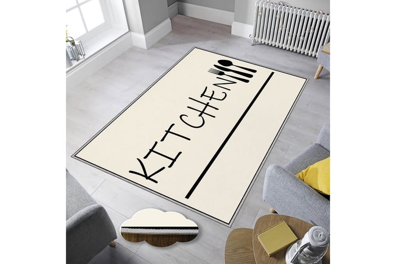 Homefesto Tæppe 100x150 cm - Flerfarvet - Tekstiler - Tæpper - Orientalske tæpper