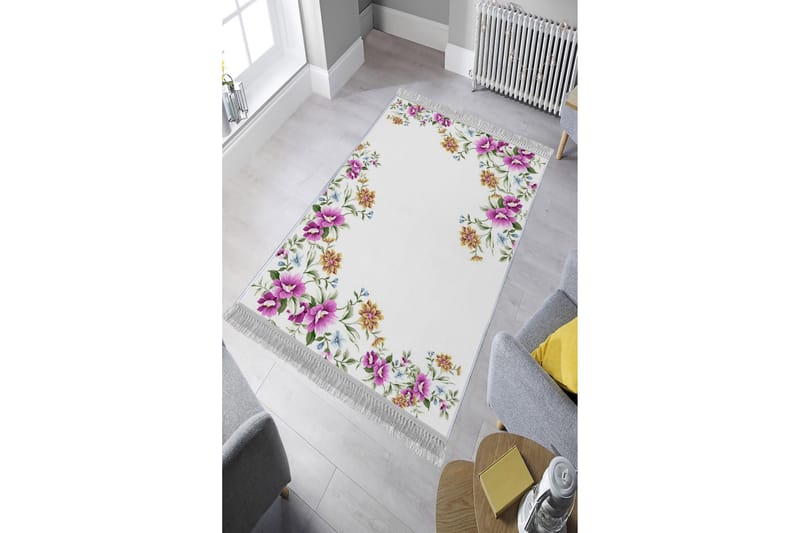 Homefesto Tæppe 100x200 cm - Flerfarvet/Velour - Tekstiler - Tæpper - Orientalske tæpper