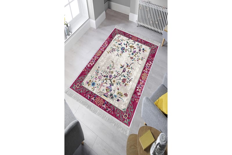 Homefesto Tæppe 100x200 cm - Flerfarvet/Velour - Tekstiler - Tæpper - Orientalske tæpper