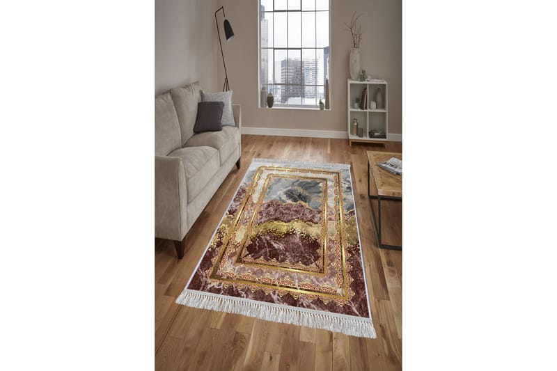 Homefesto Tæppe 100x200 cm - Flerfarvet/Velour - Tekstiler - Tæpper - Orientalske tæpper