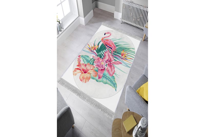 Homefesto Tæppe 100x200 cm - Flerfarvet/Velour - Tekstiler - Tæpper - Orientalske tæpper