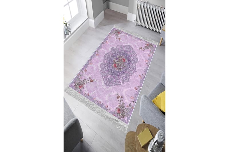 Homefesto Tæppe 100x200 cm - Flerfarvet/Velour - Tekstiler - Tæpper - Orientalske tæpper