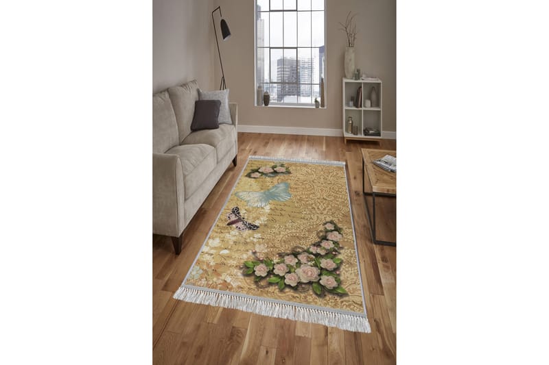 Homefesto Tæppe 100x200 cm - Flerfarvet/Velour - Tekstiler - Tæpper - Orientalske tæpper