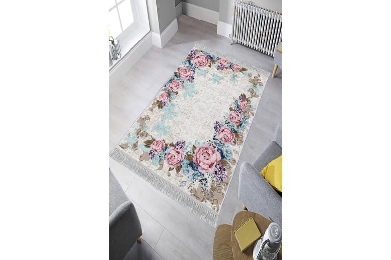 Homefesto Tæppe 100x200 cm - Flerfarvet/Velour - Tekstiler - Tæpper - Orientalske tæpper