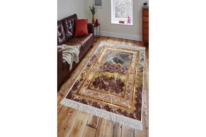 Homefesto Tæppe 120x180 cm - Flerfarvet/Velour - Tekstiler - Tæpper - Orientalske tæpper