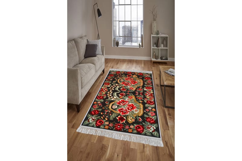 Homefesto Tæppe 120x180 cm - Flerfarvet/Velour - Tekstiler - Tæpper - Orientalske tæpper