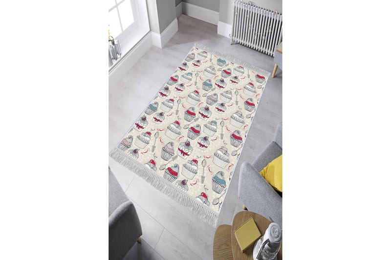 Homefesto Tæppe 120x180 cm - Flerfarvet/Velour - Tekstiler - Tæpper - Orientalske tæpper