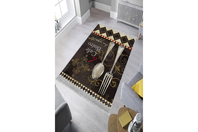 Homefesto Tæppe 120x180 cm - Flerfarvet/Velour - Tekstiler - Tæpper - Orientalske tæpper