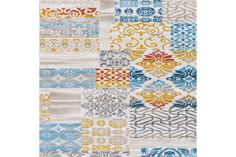 Homefesto Tæppe 140x220 cm - Flerfarvet - Håndvævede tæpper - Gummierede tæpper - Orientalske tæpper - Små tæpper - Persisk tæppe - Store tæpper