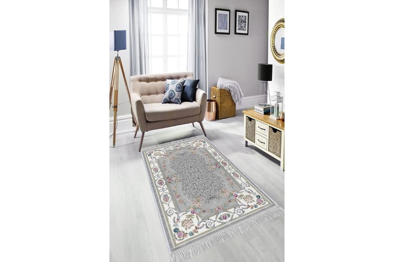 Homefesto Tæppe 140x220 cm - Flerfarvet/Velour - Tekstiler - Tæpper - Orientalske tæpper