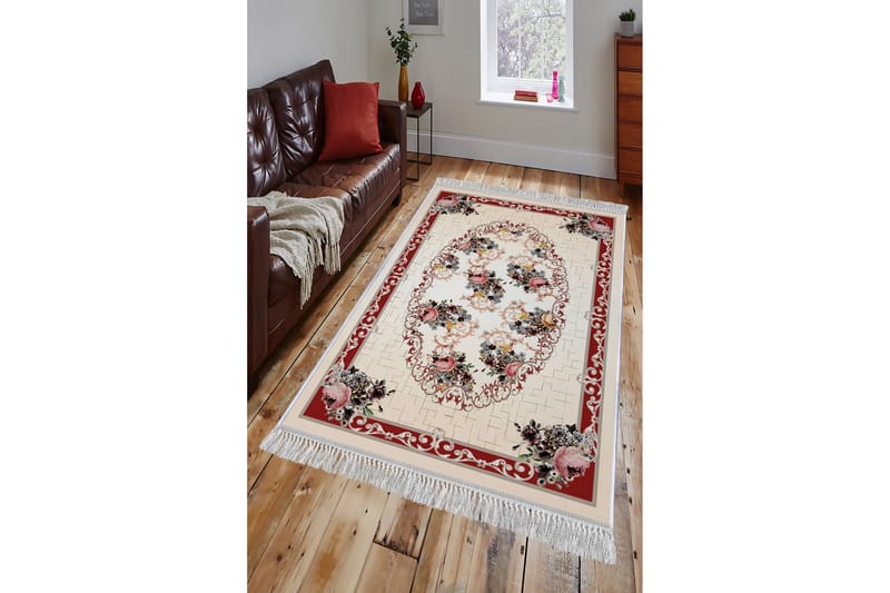 Homefesto Tæppe 140x220 cm - Flerfarvet/Velour - Tekstiler - Tæpper - Orientalske tæpper