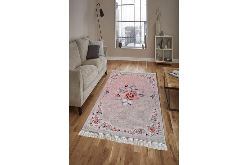 Homefesto Tæppe 140x220 cm - Flerfarvet/Velour - Tekstiler - Tæpper - Orientalske tæpper