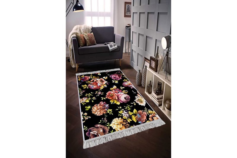 Homefesto Tæppe 140x220 cm - Flerfarvet/Velour - Tekstiler - Tæpper - Orientalske tæpper