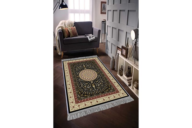 Homefesto Tæppe 140x220 cm - Flerfarvet/Velour - Tekstiler - Tæpper - Orientalske tæpper