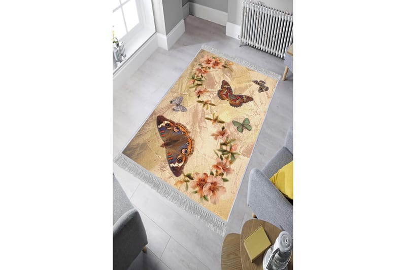 Homefesto Tæppe 140x220 cm - Flerfarvet/Velour - Tekstiler - Tæpper - Orientalske tæpper