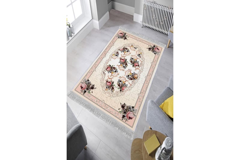 Homefesto Tæppe 140x220 cm - Flerfarvet/Velour - Tekstiler - Tæpper - Orientalske tæpper