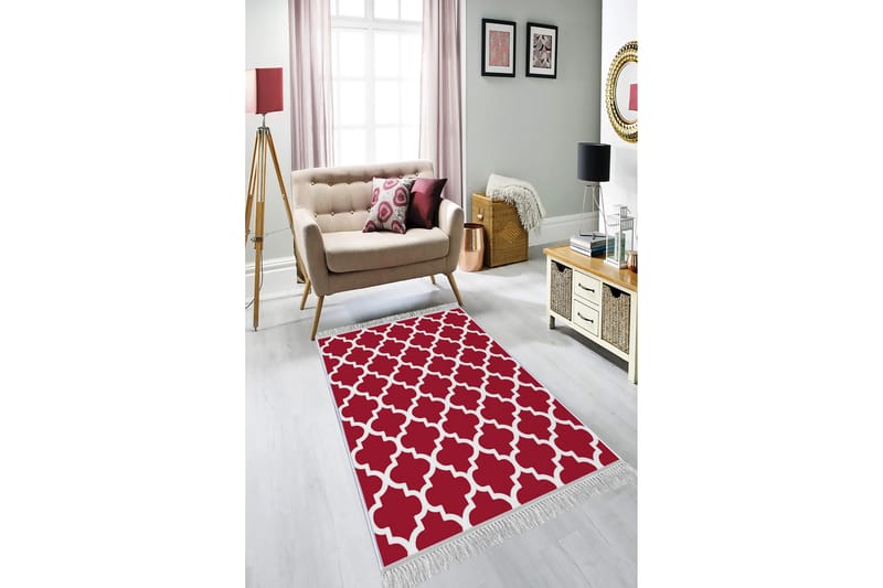 Homefesto Tæppe 140x220 cm - Flerfarvet/Velour - Tekstiler - Tæpper - Orientalske tæpper