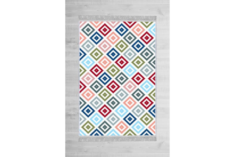 Homefesto Tæppe 140x220 cm - Multifarvet/Fløjl - Tekstiler - Tæpper - Orientalske tæpper