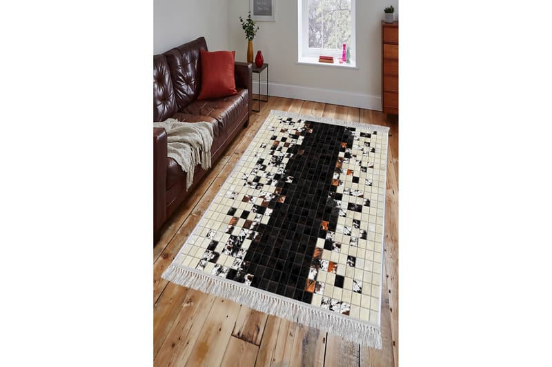 Homefesto Tæppe 160x230 cm - Flerfarvet/Velour - Tekstiler - Tæpper - Orientalske tæpper