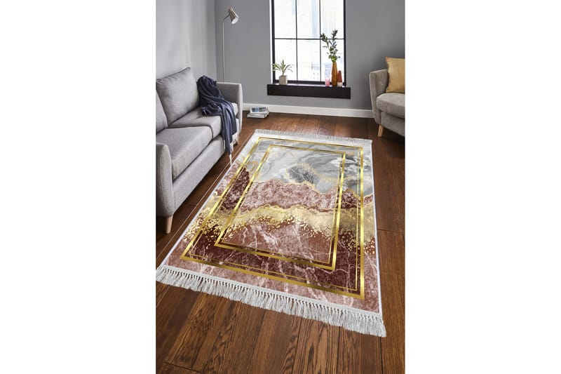 Homefesto Tæppe 160x230 cm - Flerfarvet/Velour - Tekstiler - Tæpper - Orientalske tæpper