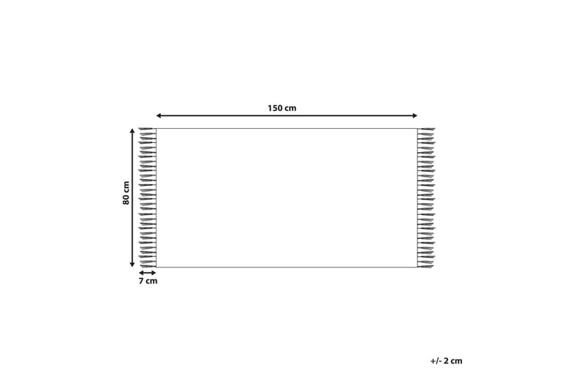 Kamaris Kelimtæppe 80x150 cm - Rød - Tekstiler - Tæpper - Orientalske tæpper - Kelimtæpper