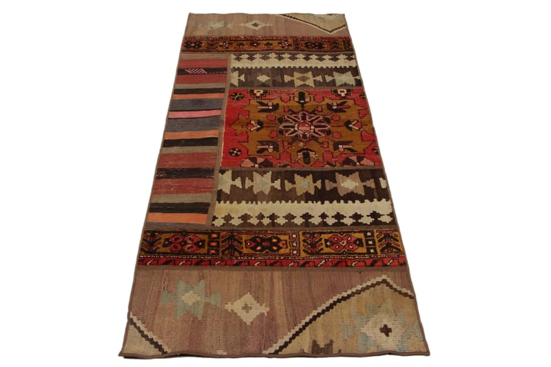 Håndknyttet Persisk tæppe 80x196 cm Kelim - Flerfarvet - Tekstiler - Tæpper - Orientalske tæpper - Patchwork tæppe