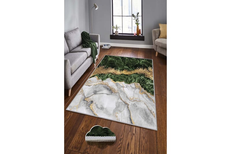 Homefesto Tæppe 80x200 cm - Multifarvet - Wiltontæpper - Håndvævede tæpper - Gummierede tæpper - Små tæpper - Mønstrede tæpper - Store tæpper - Mønstrede tæpper