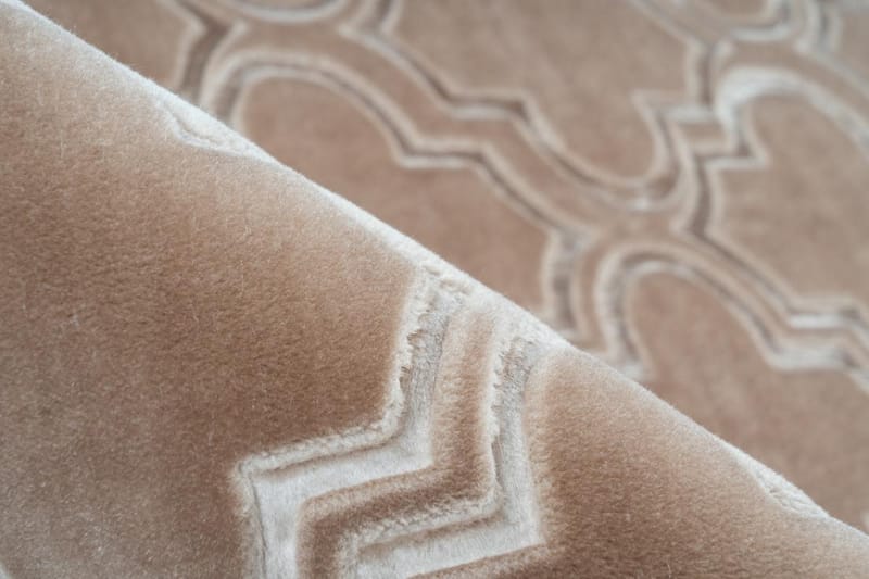 Terbeau Barher Tæppe 200x290 cm Brun - D-Sign - Tæpper - Gummierede tæpper - Små tæpper - Mønstrede tæpper - Store tæpper - Håndvævede tæpper